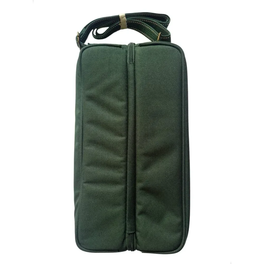 NWT Picnic at Ascot Insulated Wine Tote Full Zip Cork Glasses Napkins Opener